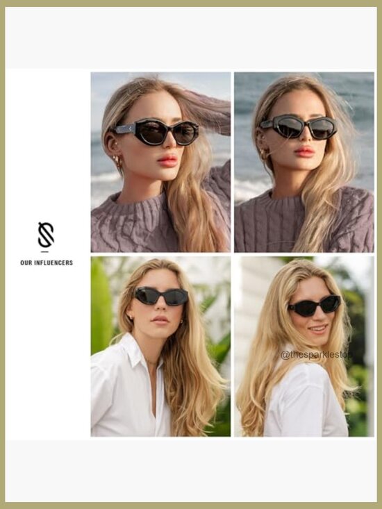 Hexagonal Polarized Sunglasses Plastic Frame UV400 Protection main image 7